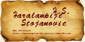 Haralampije Stojanović vizit kartica